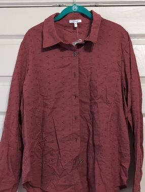 Maurices Embroidered Button-Up Shirt